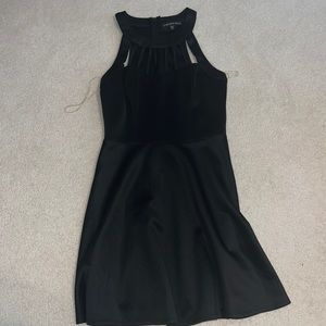 Three Pink Hearts Girls Black Dress